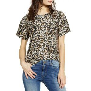Socialite (Nordstrom) || Leopard Print Cotton T-Shirt